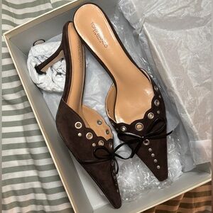 Tony Bianco Shea Suede Heels in Espresso